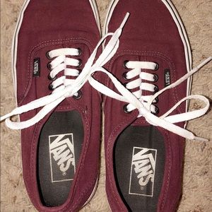 Maroon Vans